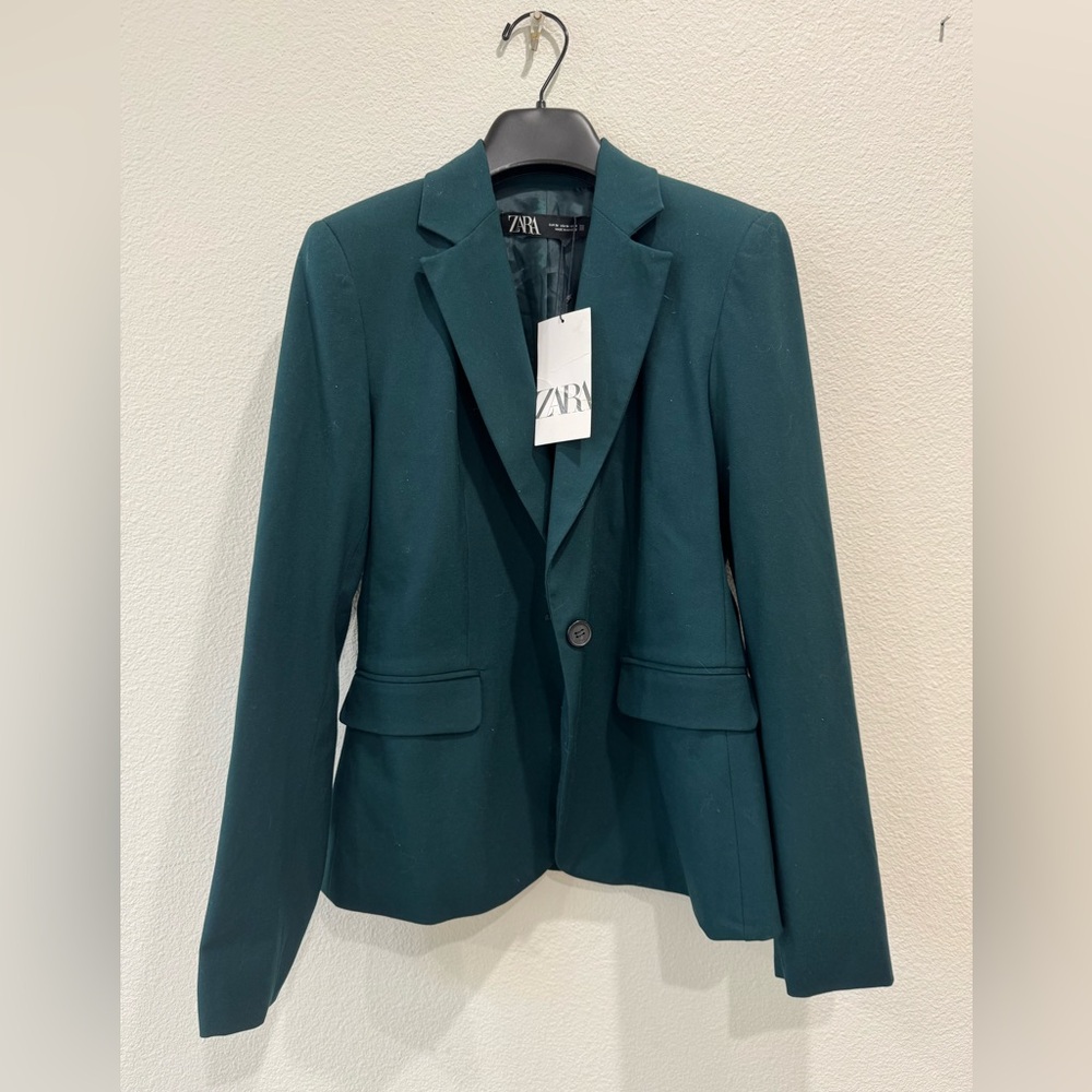 Zara Teal Lightweight Blazer